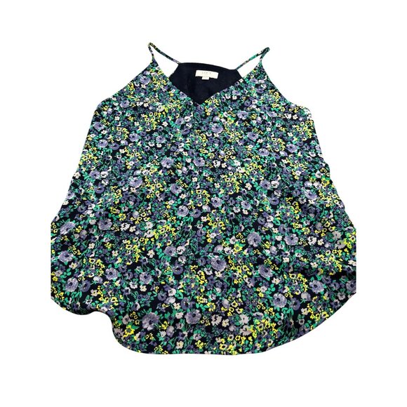 Loft Outlet Floral Sleeveless Blouse MP Petite Polyester - Picture 6 of 9